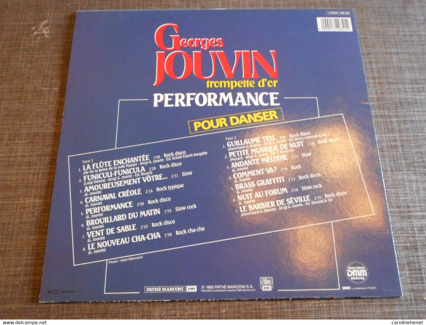 Vinyle G.Jouvin Performance 1985 - Musicals