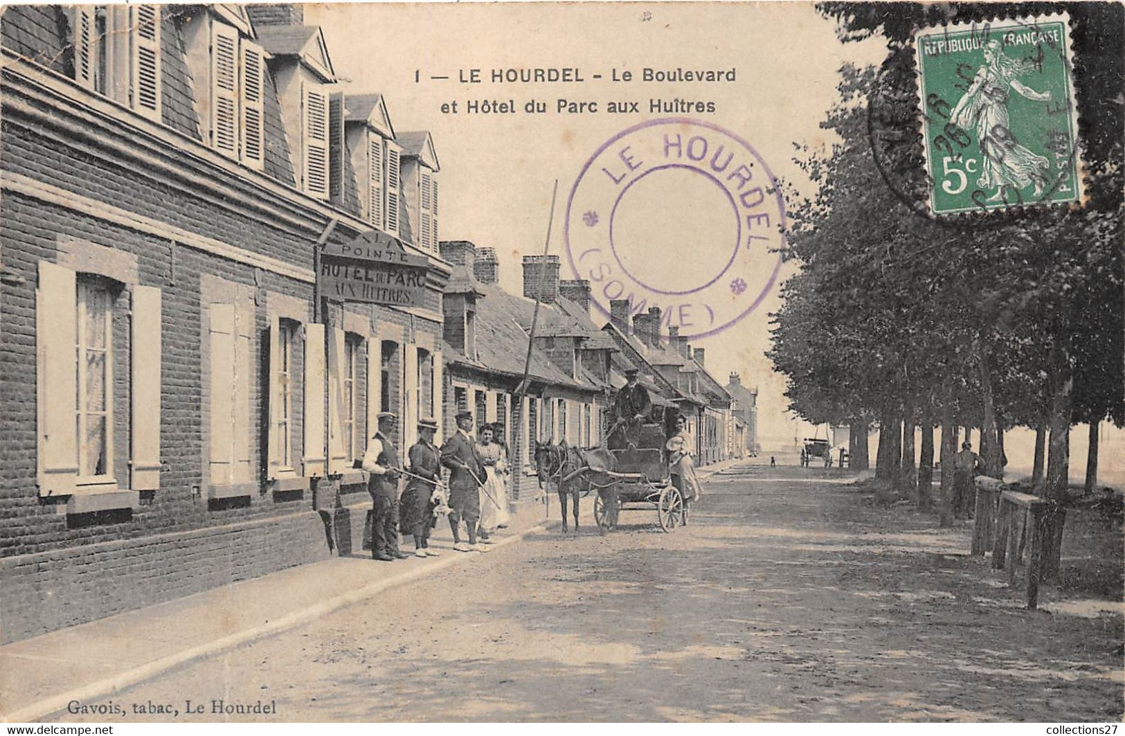 80-LE-HOURDEL-LE BOULVARD ET HÔTEL DU PARC AUX HUITRES - Le Hourdel