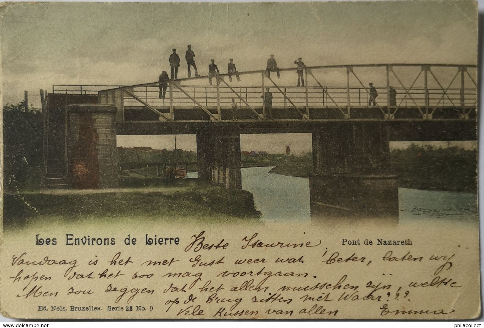 Lier - Lierre Les Environs // Pont De Nazareth (ingekleurd) 1900! - Lier