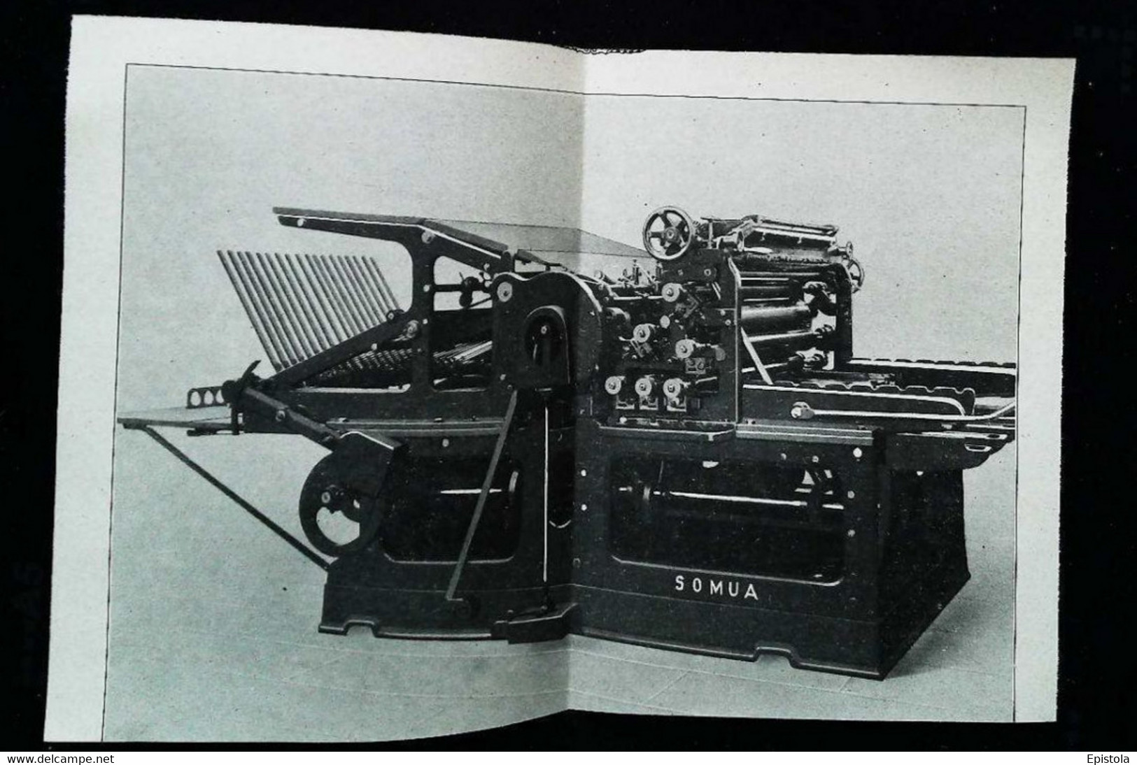 ► MACHINE  ROTATIVE - Presse "F.L. Et SOMUA " à  Edition Livre (recto Verso) Début XXe Coupure De Presse (Encadré Photo) - Tools