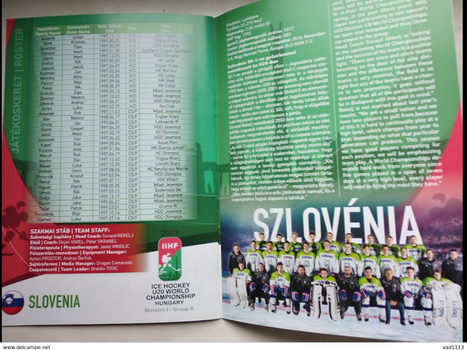 Hockey-U20 World Championship 2016 Official Program Div.I, Group B-Ukraine,Italy,Poland,Hungary,Great Britain,Slovenia - Boeken