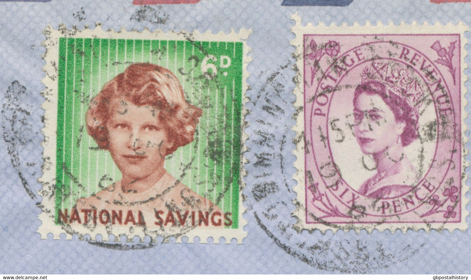 GB 1964 QEII Wilding 6d Together With Rare National Savings Stamps 6d And 2Sh 6d - Abarten & Kuriositäten