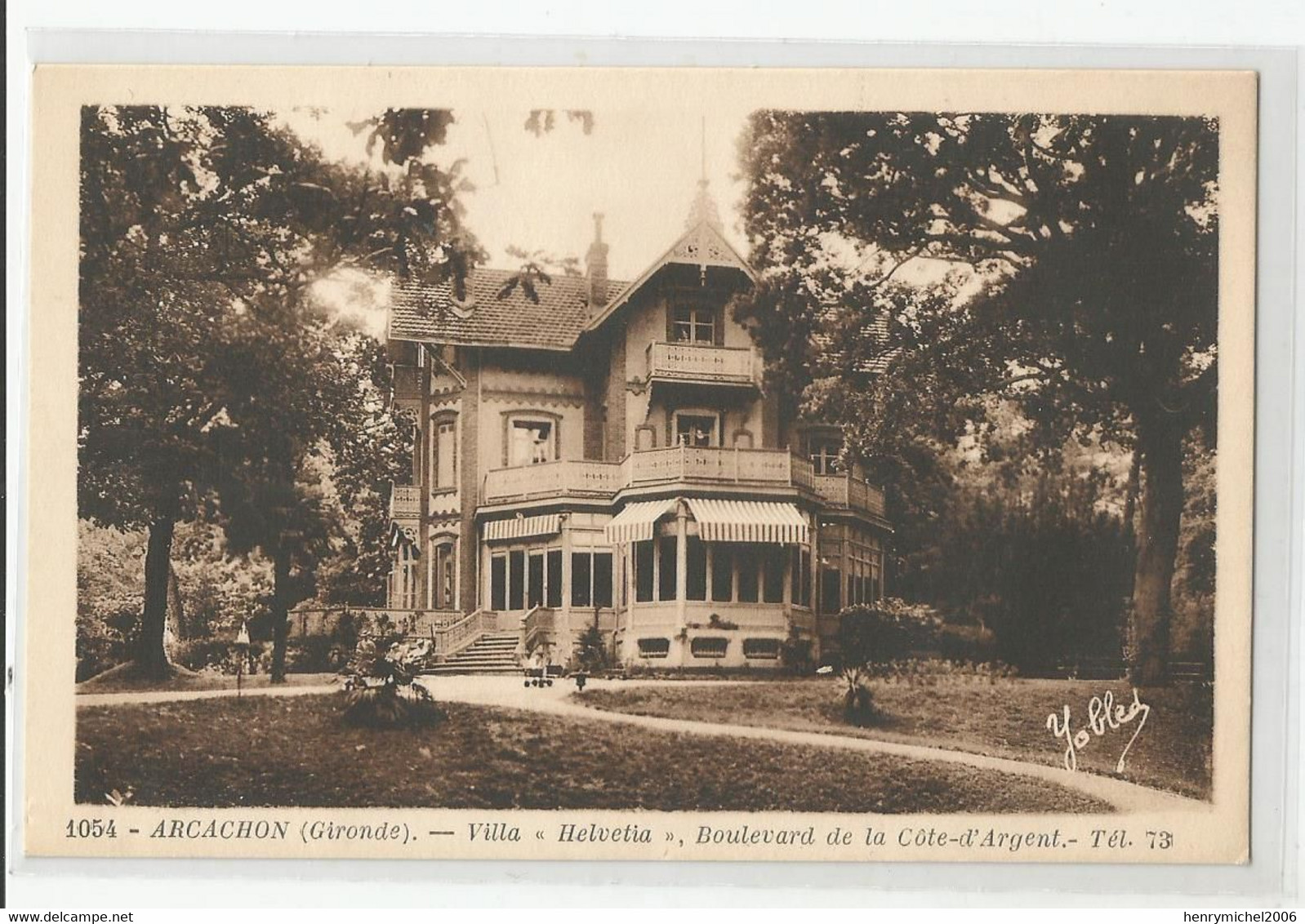 33 Gironde Arcachon Villa Helvetia Boulevard De La Cote D'argent Ed Renaud Et Buzaud A Bordeaux - Arcachon