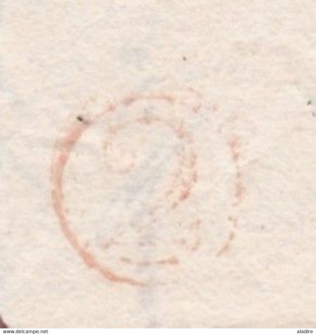 1814 - Marque Postale 106 CAZAL (24 x 4 mm ) Casale  (Marengo)  sur LAC vers TORINO Turin - taxe 6 - Contrôle 2 au verso