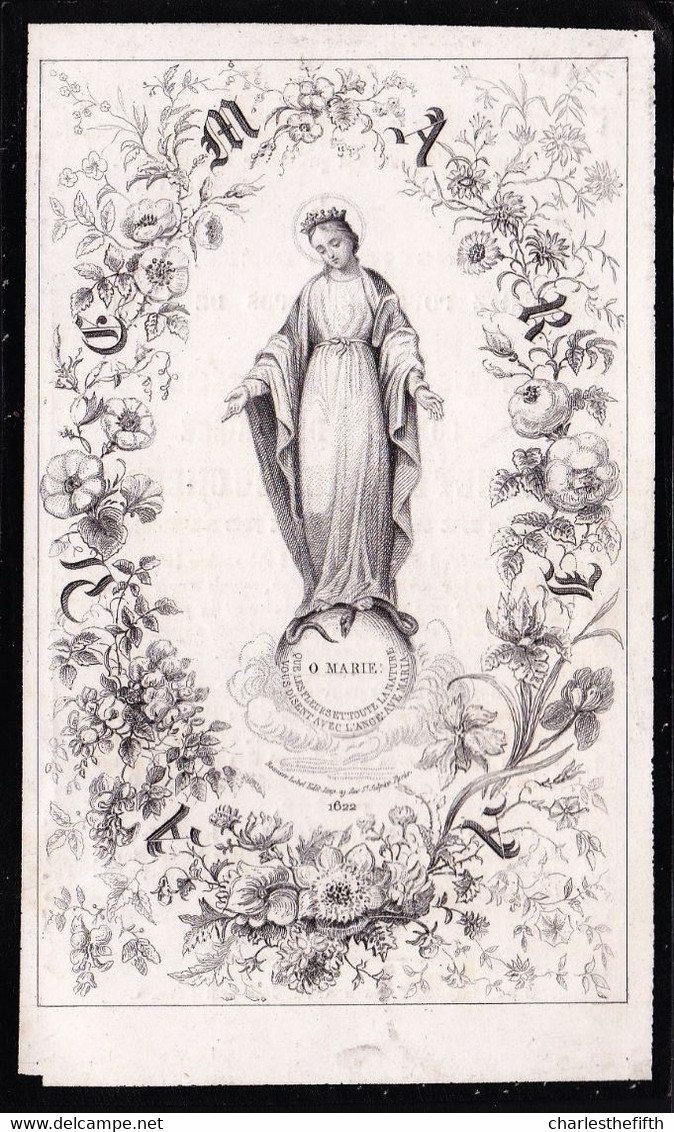 NOBLESSE / ADEL * COMTESSE MARIE FRANCOISE CORNET D'ELZIUS DU CHENOY * 1795-1863 Née DE RENSON DE NODUWEZ - Imágenes Religiosas