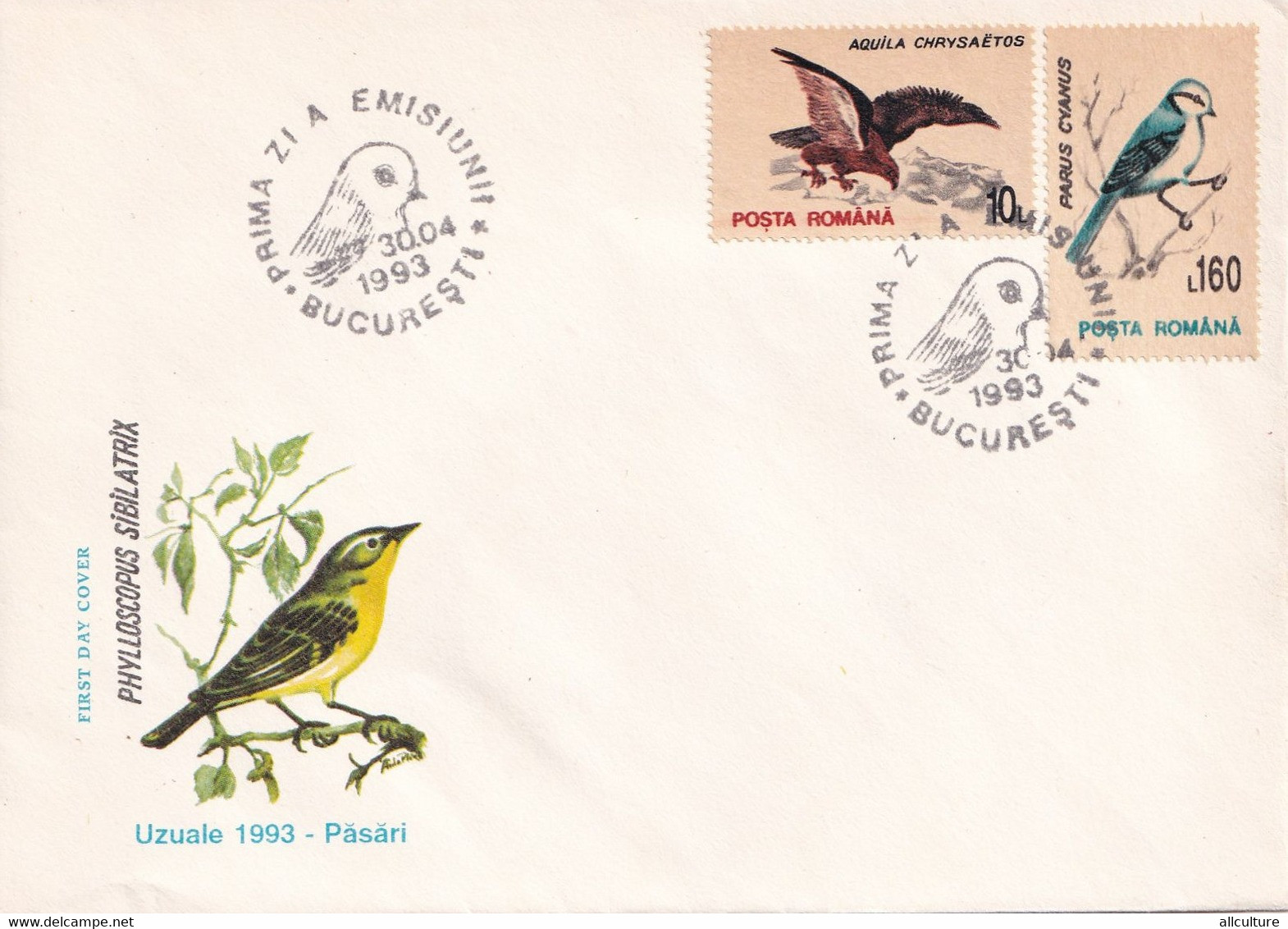 A2711 - Pasari, Uzuale 1993, Romania, Prima Zi De Emisiune Bucuresti 1993  3 Covers FDC - Pics & Grimpeurs