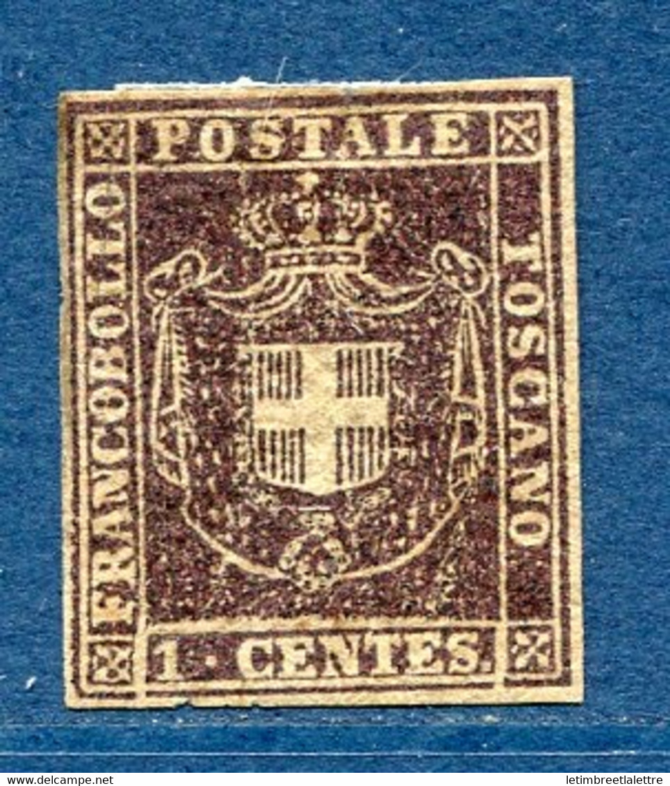 ⭐ Italie - Toscane - YT N* 17 * - Neuf Avec Charnière - Signé - 1860 ⭐ - Tuscany