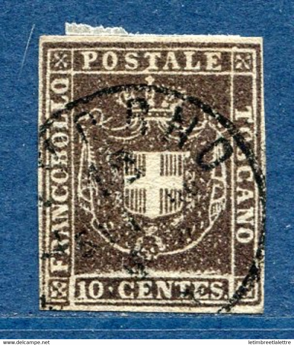 ⭐ Italie - Toscane - YT N* 17 - Oblitéré - 1860 ⭐ - Toskana