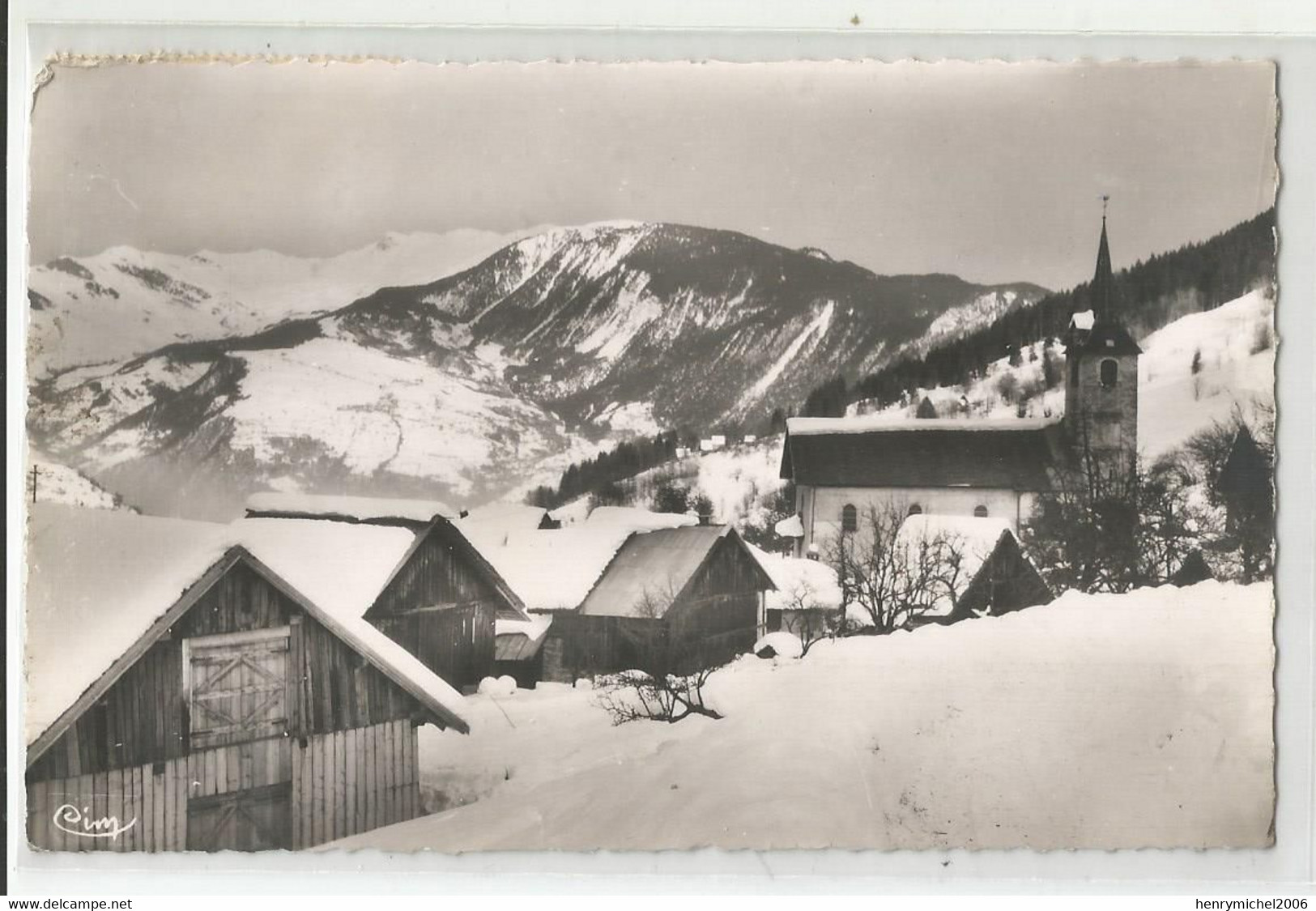 73 Savoie Les Avanchers Quartier De L'église Cachet 1954 - Andere & Zonder Classificatie