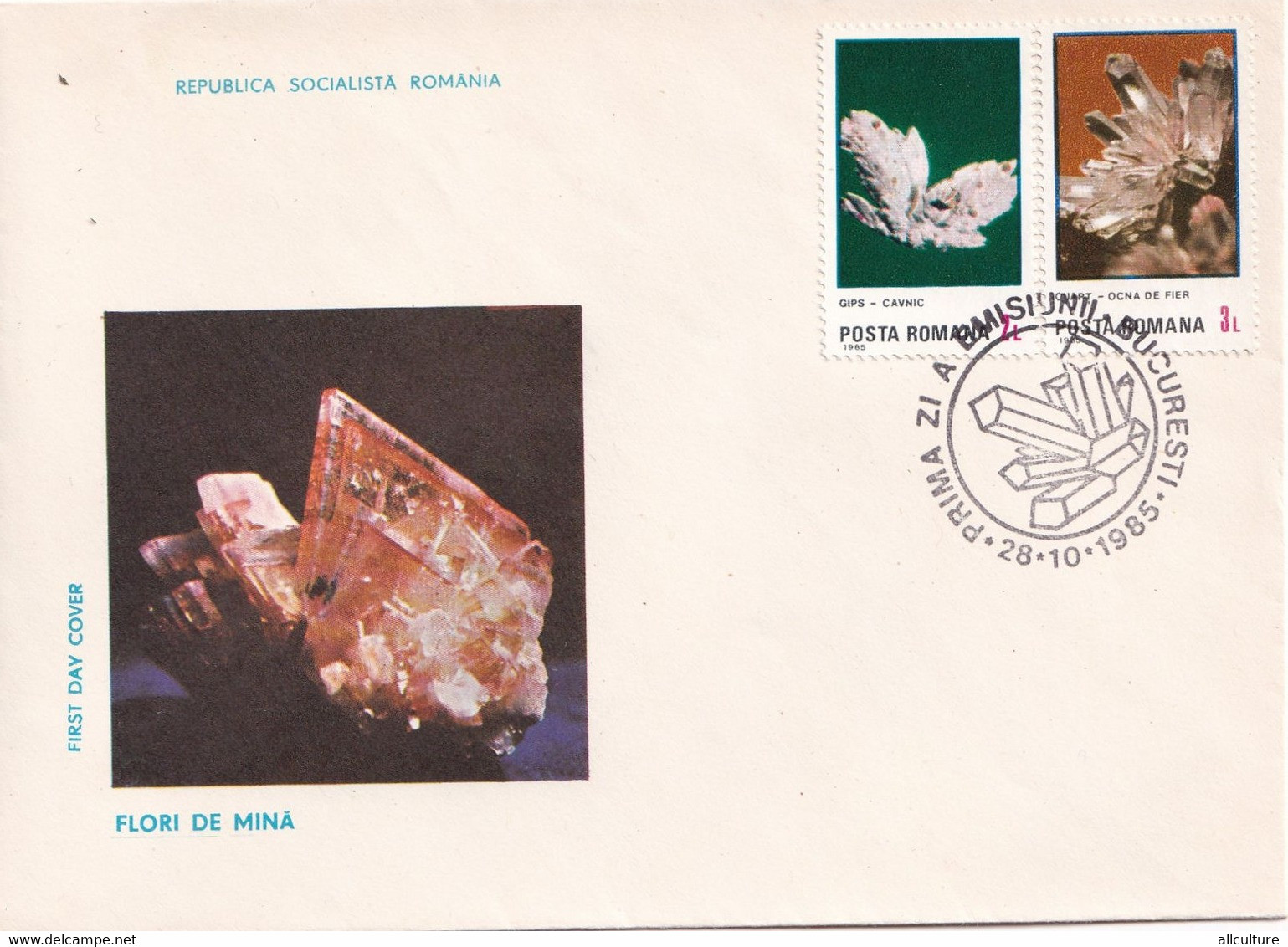 A2723 - Flori De Mina, Republica Socialista Romania,Prima Zi De Emisiune Bucuresti 1985 3 Covers FDC - FDC