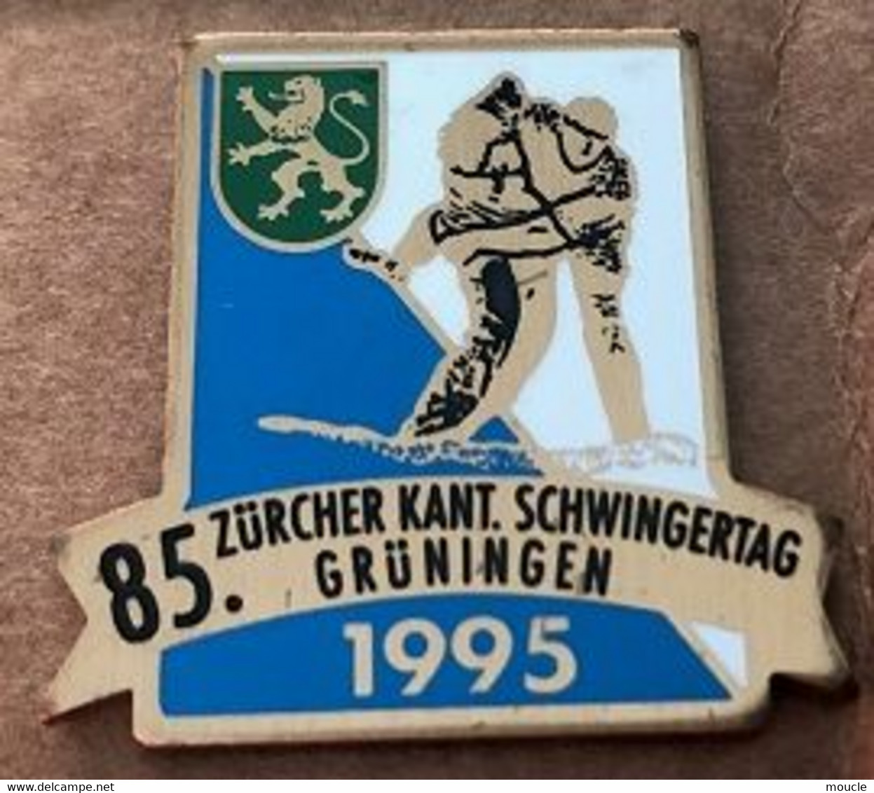 LUTTE SUISSE - SCHWEIZER WRESTLING  - SWISS - SVIZZERO - LUCHA SUIZA - SCHWING - 1995 - ZÜRCHER KANT.- GRÛNINGEN -(21) - Worstelen