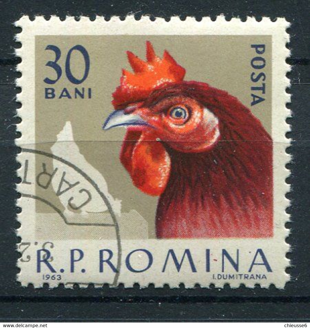 (CL 14 - P.49) Roumanie Ob N° 1909 - Animaux De Basse-cour : Les Poules - Farm