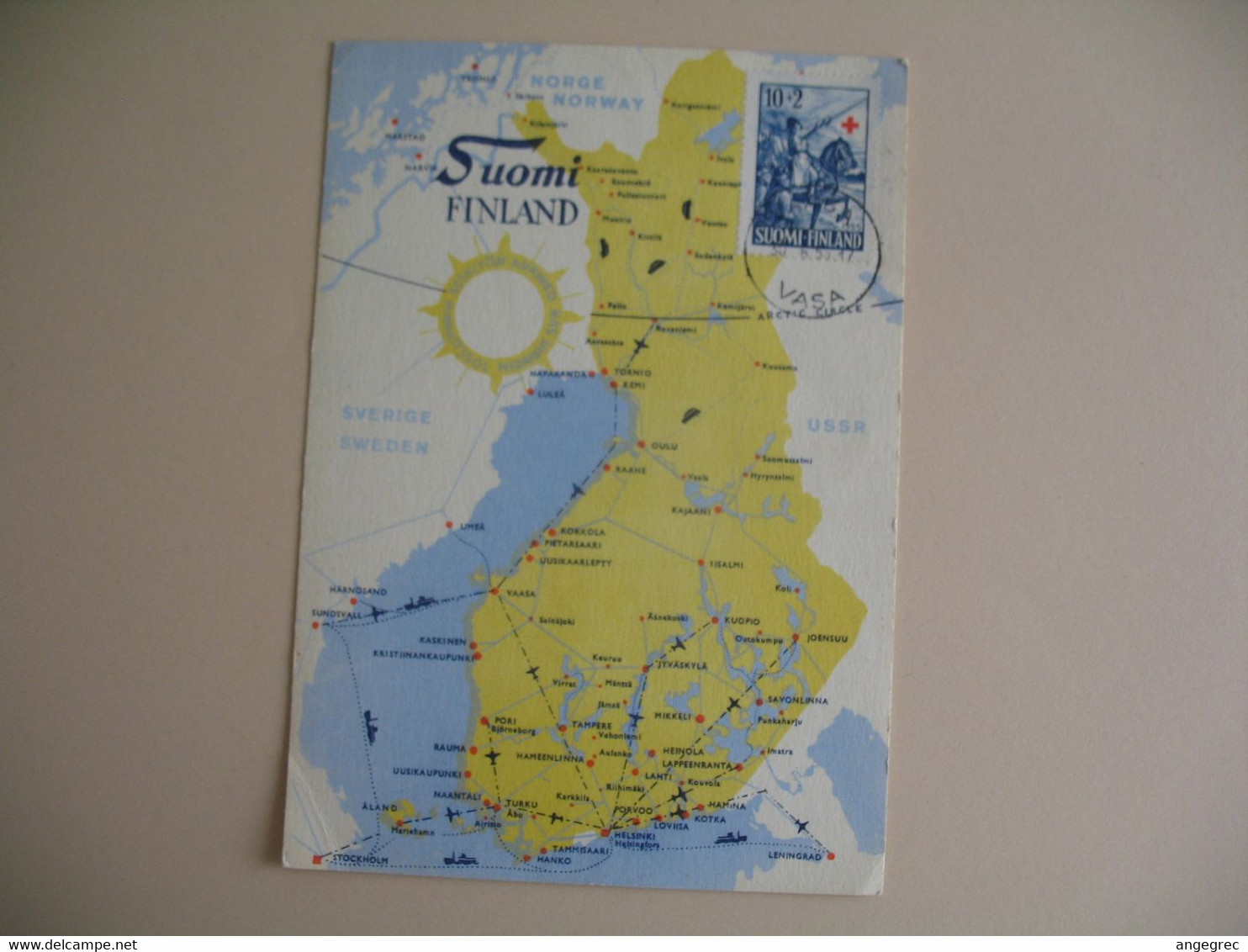 Carte Maximum  Finlande - Suomi Finland   1955  - Carte - Maximum Cards & Covers