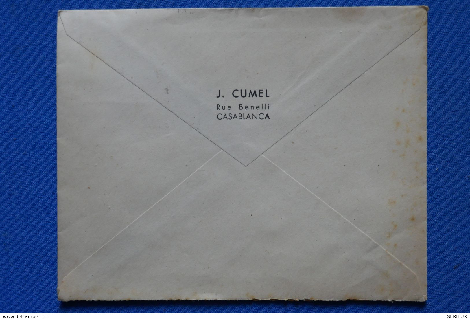 P8 MAROC BELLE LETTRE 1947 PAR AVION CASABLANCA POUR ST FELIX FRANCE +AFFRANCH PLAISANT - Airmail