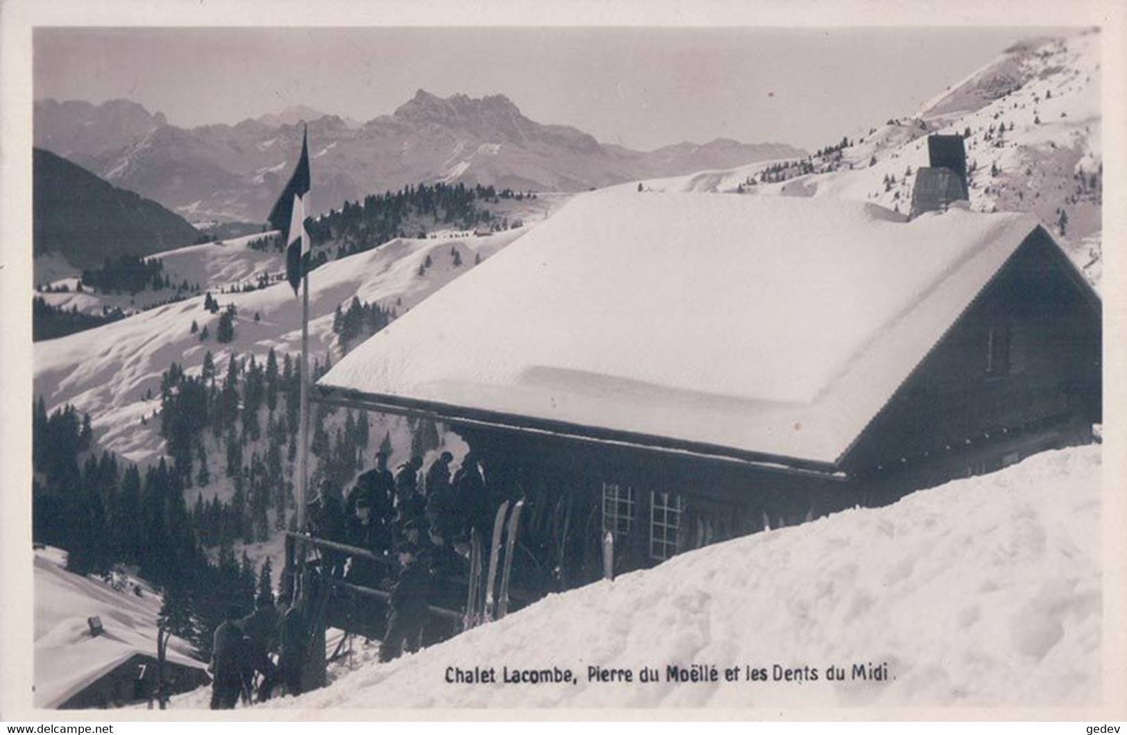 Ormont-Dessous VD, Chalet Lacombe, Pierre Du Moëllé (4.3.45) - Ormont-Dessous