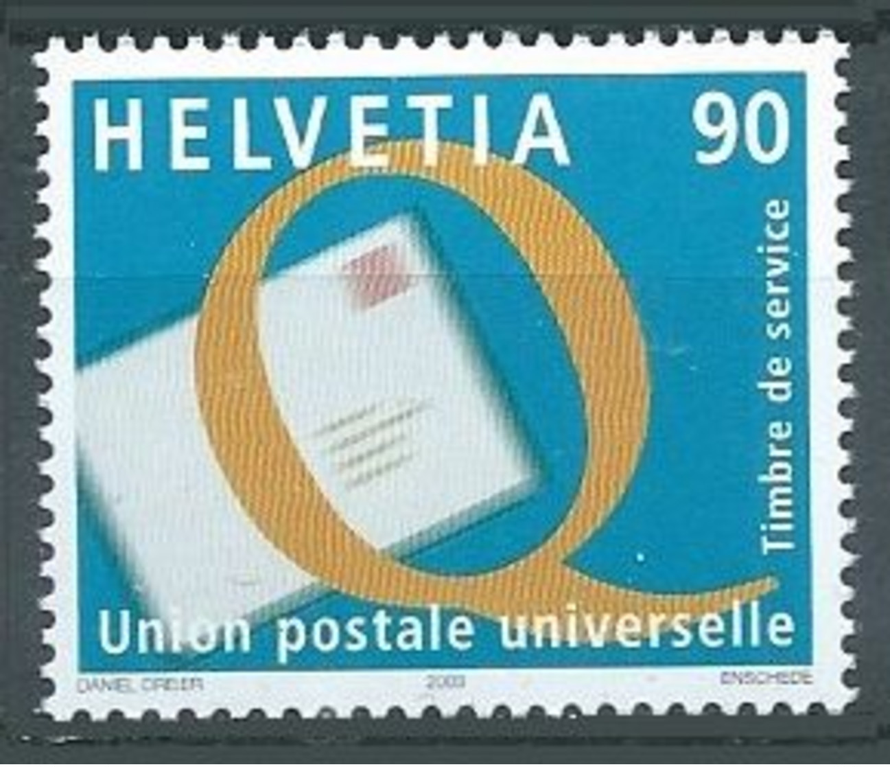 Suisse Timbres De Service YT N°478 Union Postale Universelle Neuf ** - Servizio