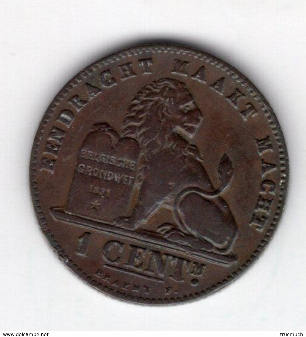 LEOPOLD II - 1 Centime 1902/01   VL   *belle Patine* - 1 Centime