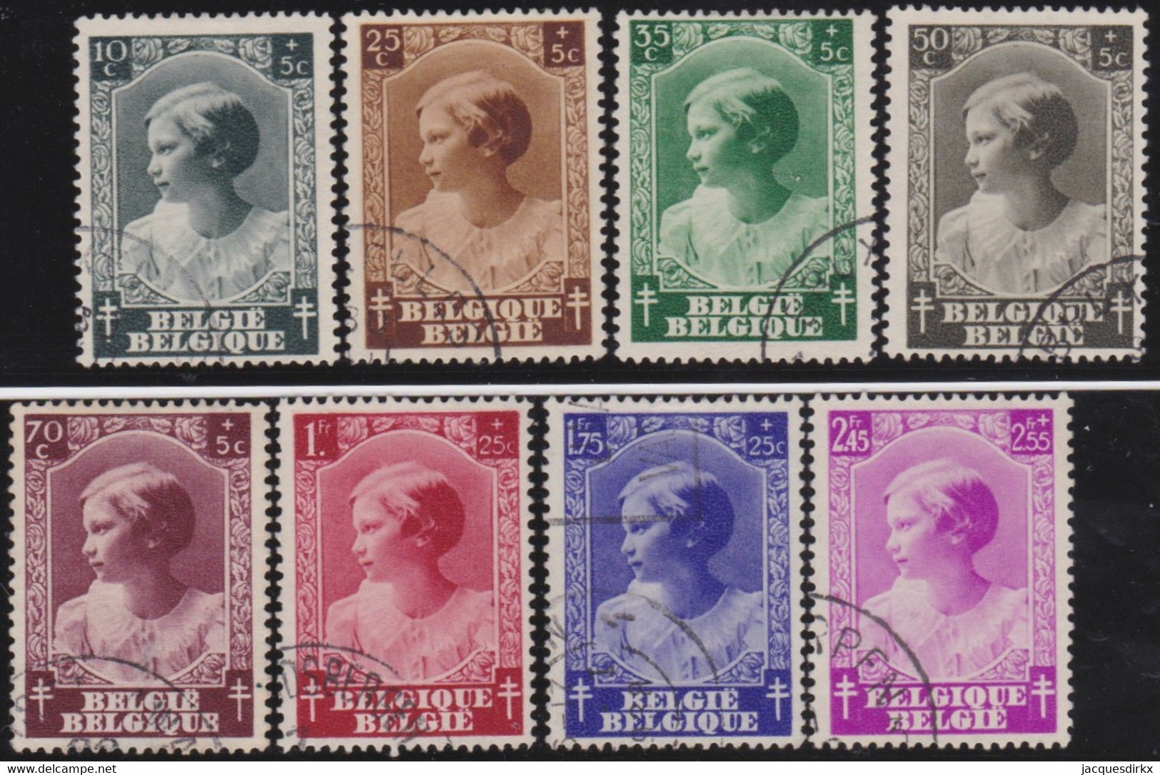 Belgie   .    OBP  .    458/465    .    O   . Gebruikt  .   /   .   Oblitéré - Used Stamps