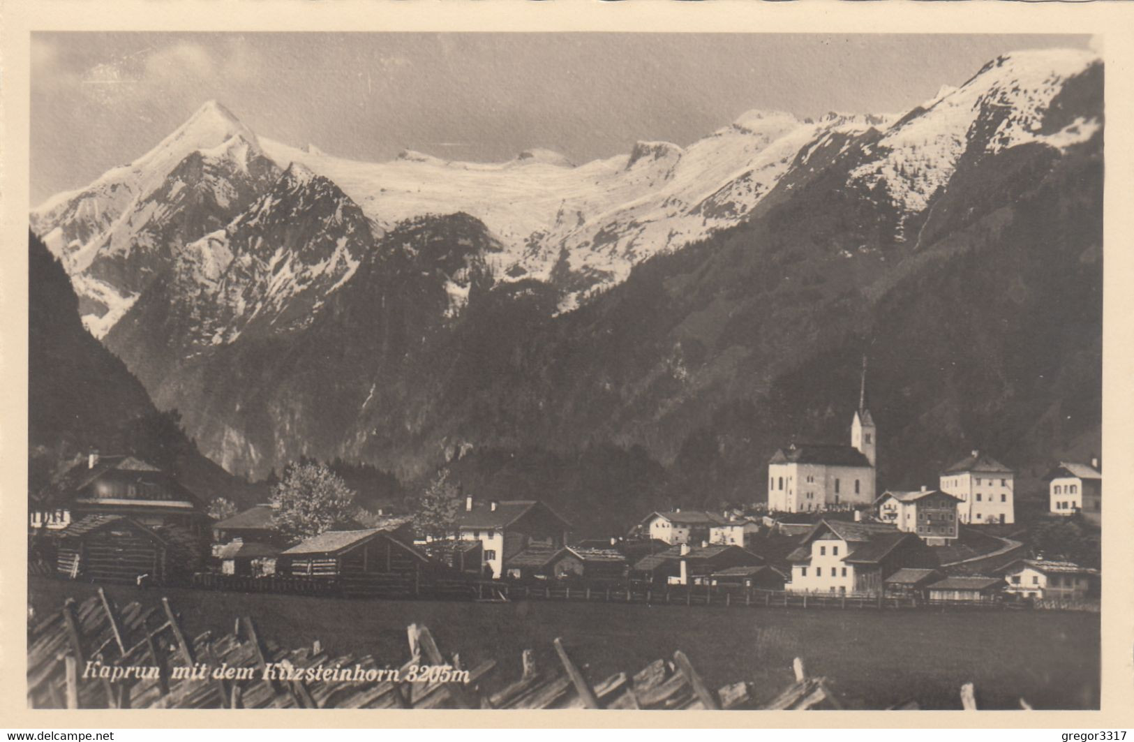 2580) KAPRUN Mit Dem KITZSTEINHORN - KIRCHE U. HAUS DETAILS Alt !! - Kaprun