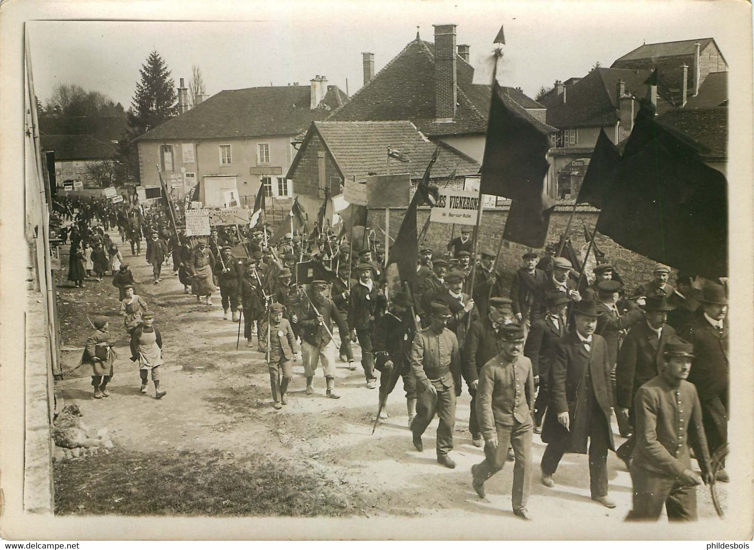 PHOTO DE PRESSE (Originale ) AUBE  BAR SUR AUBE Manifestation Des Vignerons 1911 Photographe M.Branger - Mestieri