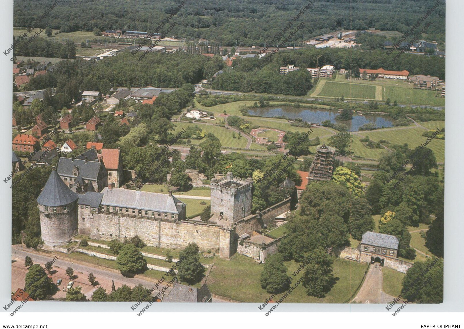 4444 BAD BENTHEIM, Schloss, Luftaufnahme - Bad Bentheim