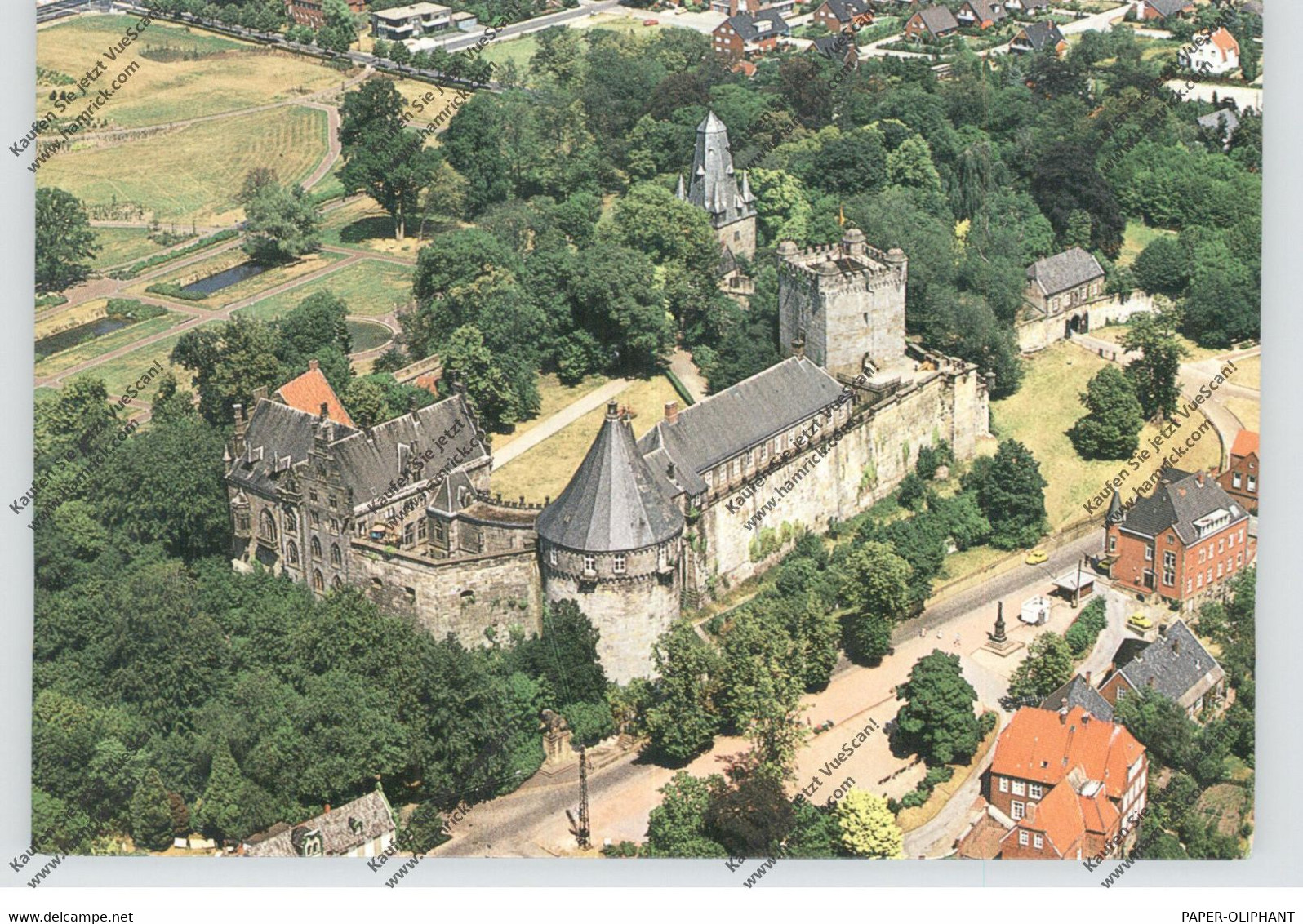 4444 BAD BENTHEIM, Schloss, Luftaufnahme - Bad Bentheim