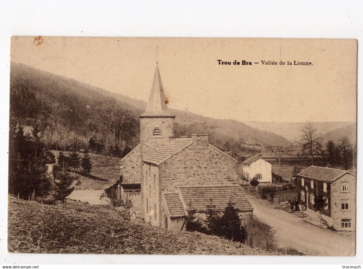 37 - TROU DE BRA - Vallée De La Lienne  -  église Et Presbytère - 2 Cartes - Lierneux