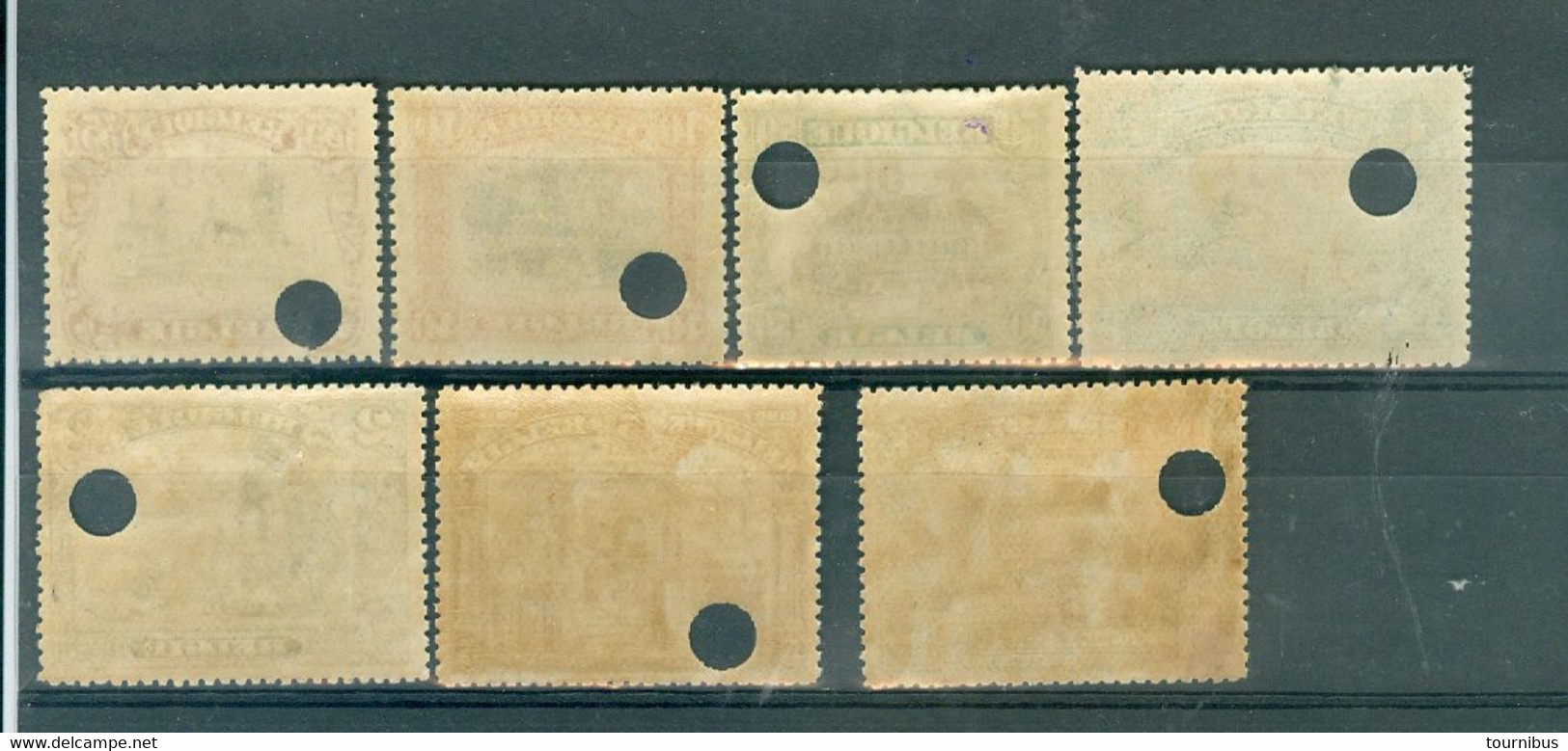 157-163 Xx Très Rare Perforation Privée Côte  .....€ - 1918 Rotes Kreuz