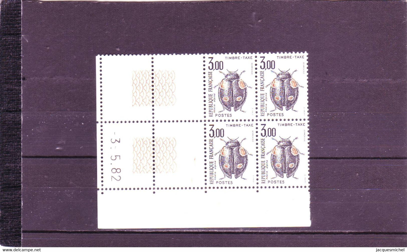 TIMBRE-TAXE - N° 111 - 3,00Francs  INSECTE - 3.05.1982. - - Segnatasse