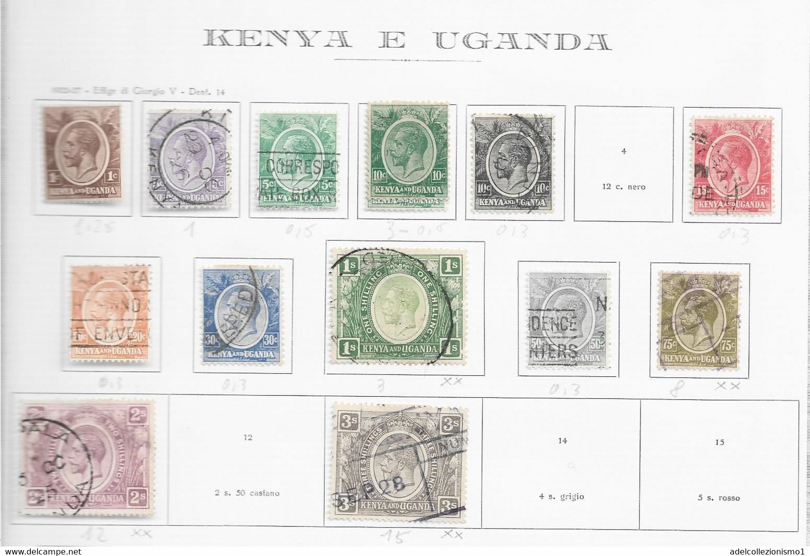 95528) KENYA & UGANDA- LOTTO DI FRANCOBOLLI-- USATI-MLH*-MNH**--GIORGIO V-1922 - Kenya & Oeganda