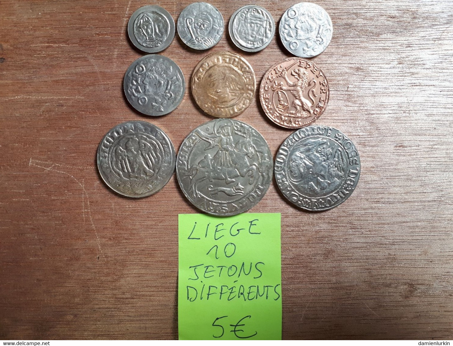 BELGIQUE LIEGE LOT DE 10 JETONS DIFFERENTS - Monarchia / Nobiltà