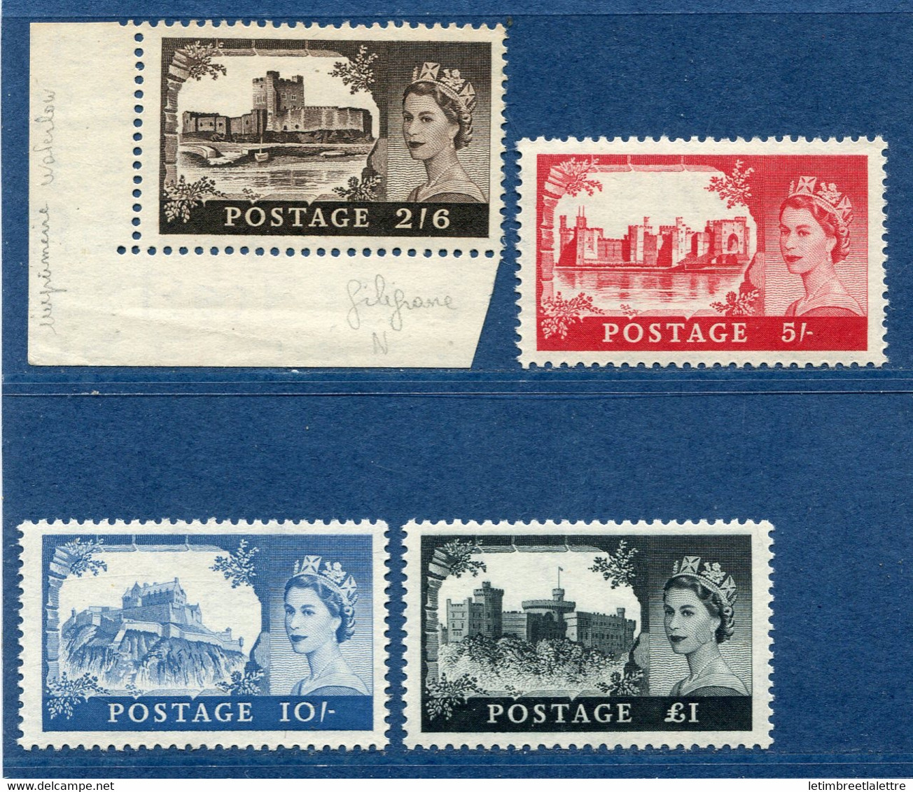 ⭐ Grande Bretagne - YT N° 283 à 286 ** - Neuf Sans Charnière - 1955 ⭐ - Unused Stamps