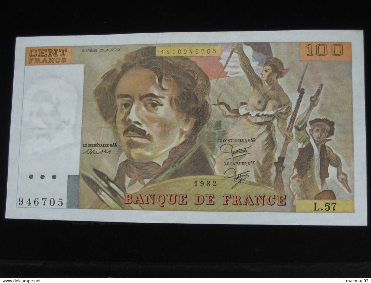 100 Cent Francs - DELACROIX  - 1982   **** EN ACHAT IMMEDIAT **** - 100 F 1978-1995 ''Delacroix''