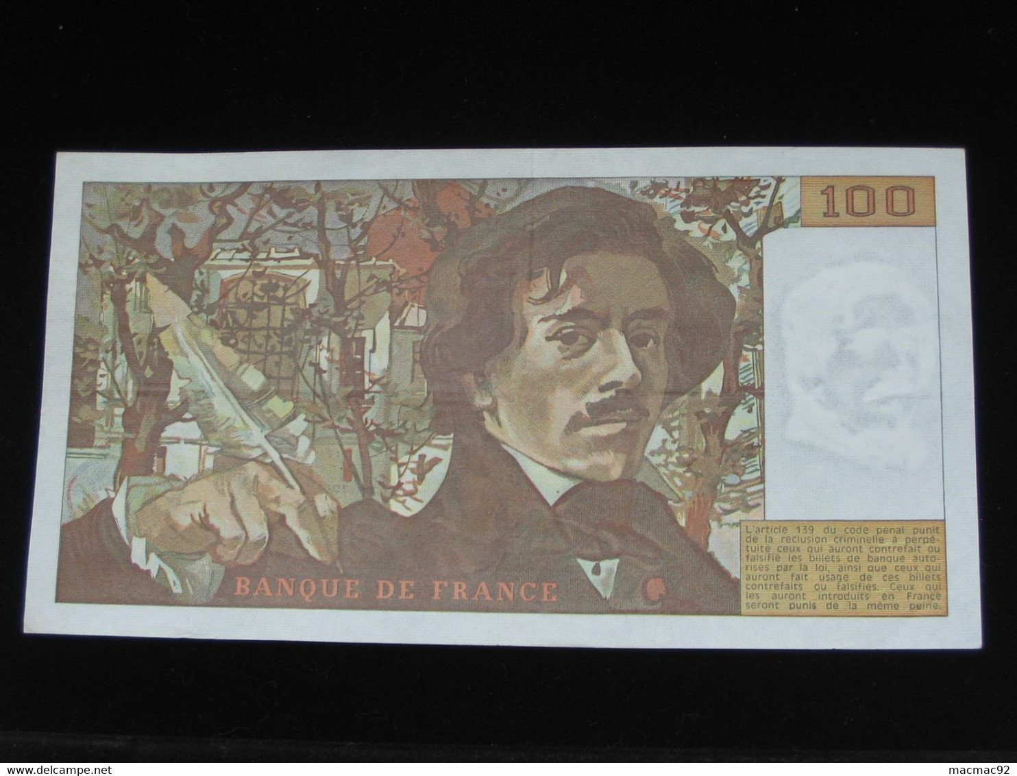 100 Cent Francs - DELACROIX  - 1982   **** EN ACHAT IMMEDIAT **** - 100 F 1978-1995 ''Delacroix''