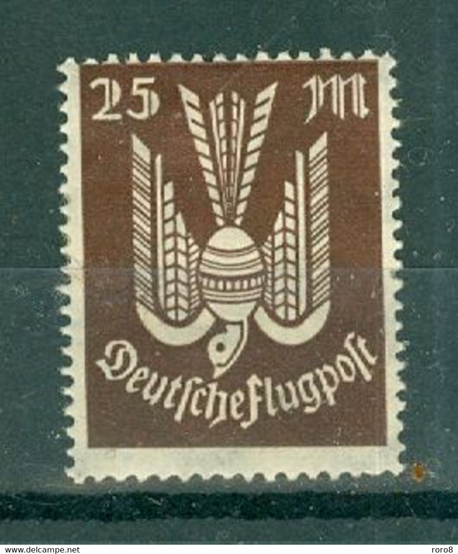 ALLEMAGNE (III Reich) - POSTE AERIENNE N° 17* MH Unicolore Format Plus Grand (22x28) Dentelés 13x13,5. - Poste Aérienne & Zeppelin