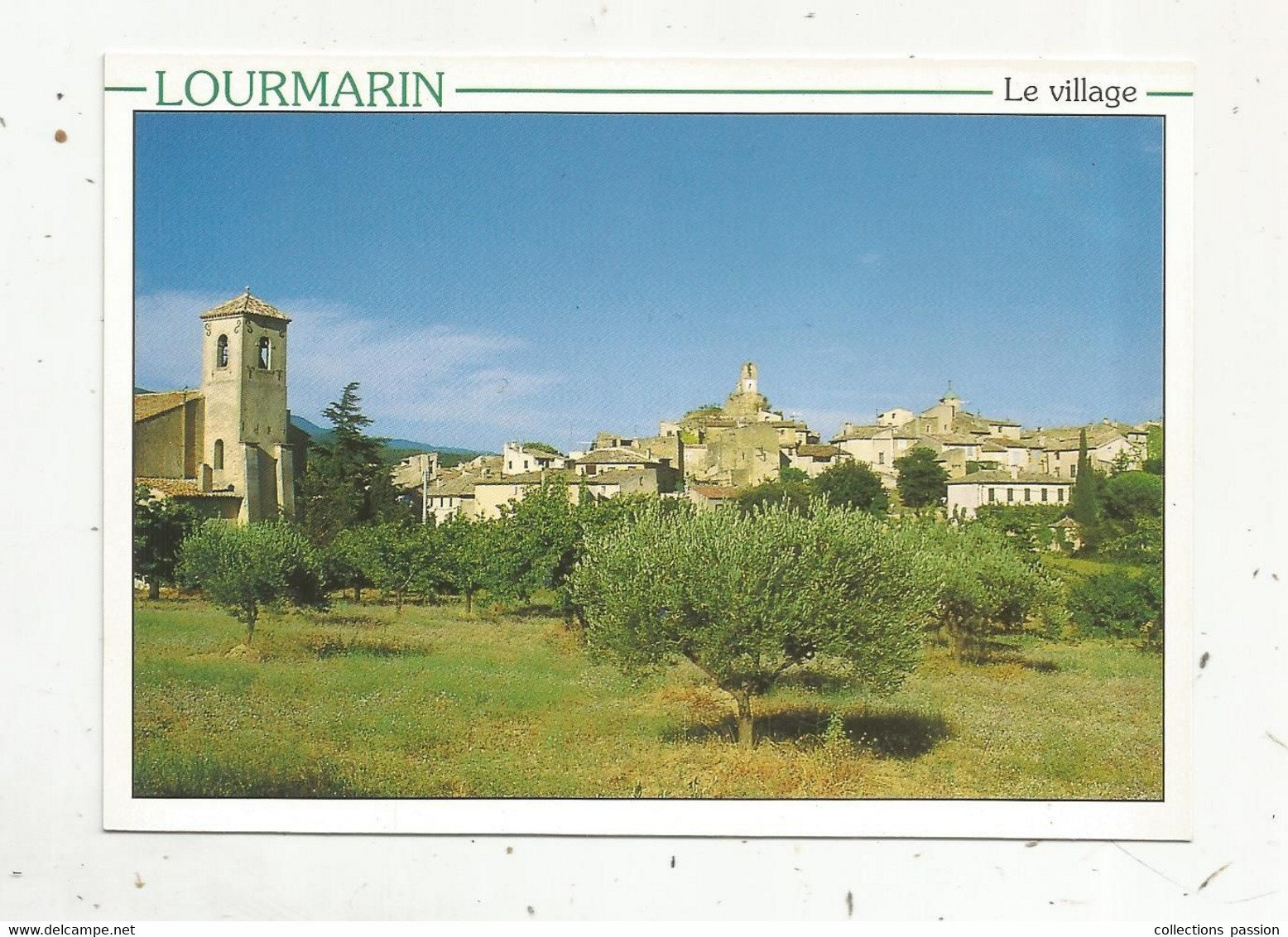 Cp , 84 , LOURMARIN ,vue Sur Le Village , écrite - Lourmarin