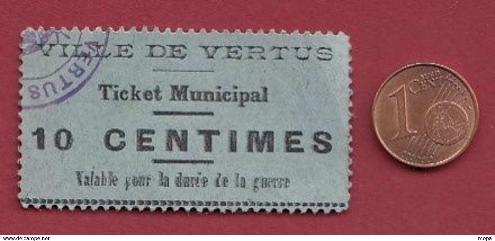 France 0.10 Cts ---Vertus (51)---dans L 'état--- Lot N °203 - Bonds & Basic Needs