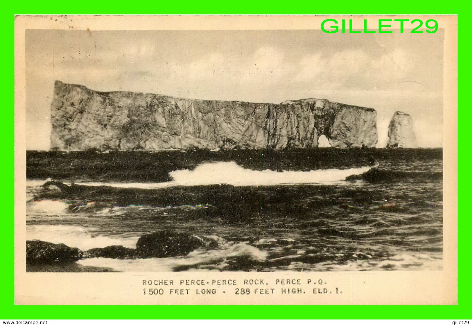 PERCÉ, QUÉBEC - ROCHER PERCÉ - CIRCULÉÉ EN 1948 - H, HENDERSON - - Percé