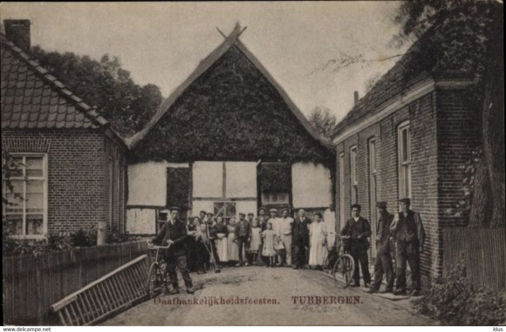 Tubbergen Overijssel, Onafhankelijkheidsfeesten TOPKAART ZELDZAAM - Tubbergen