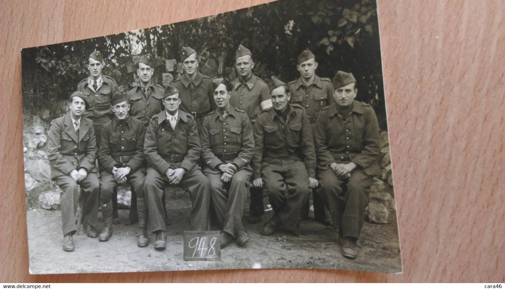 Carte PHOTO - Groupe De Militaires Régiment N° 948 (Photographe FEUERSTEIN) STALAG 9 C - Guerre, Militaire