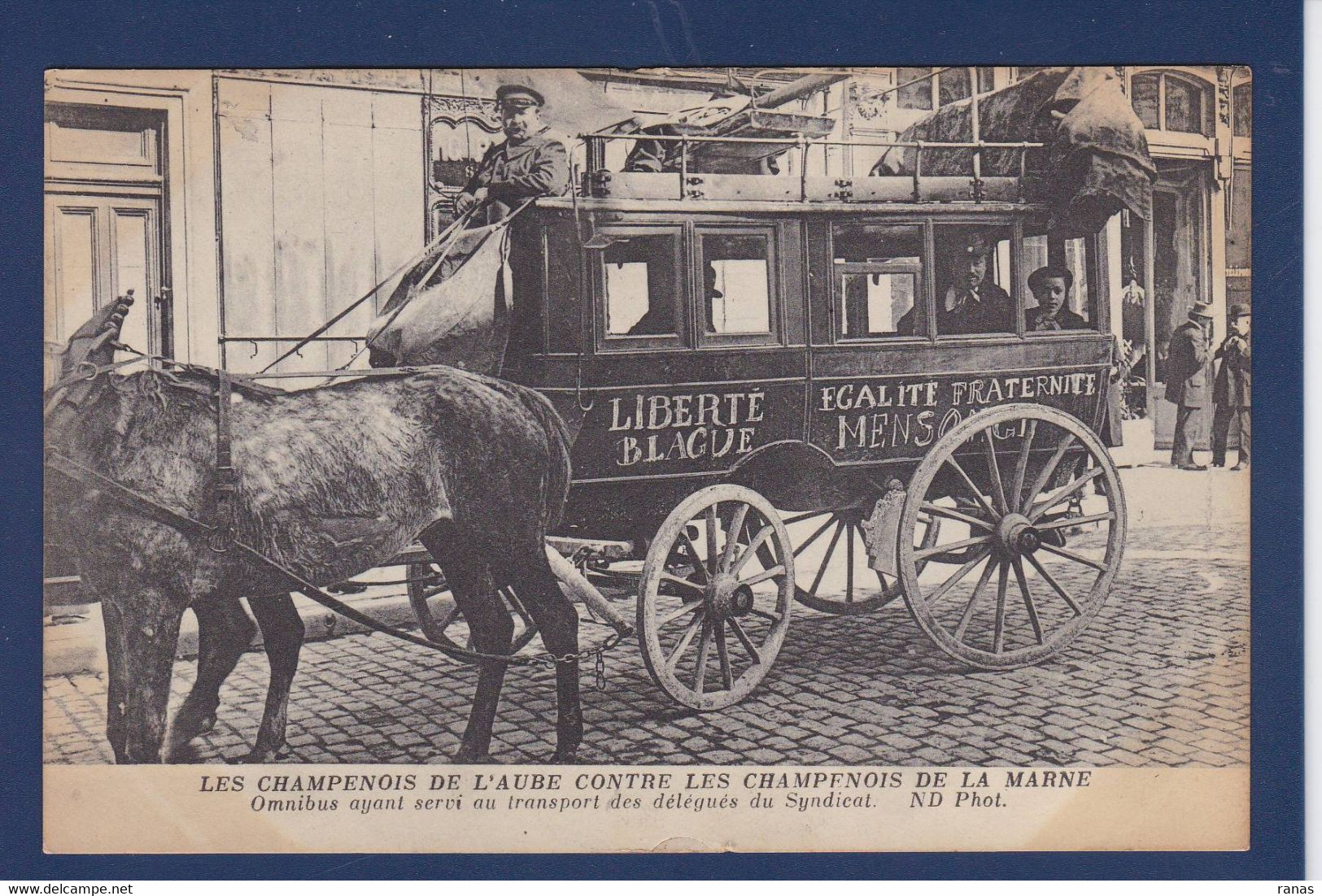 CPA [10] Aube > Bar-sur-Aube Non Circulé Révolte Des Vignerons événements Viticoles 1911 Attelage - Bar-sur-Aube