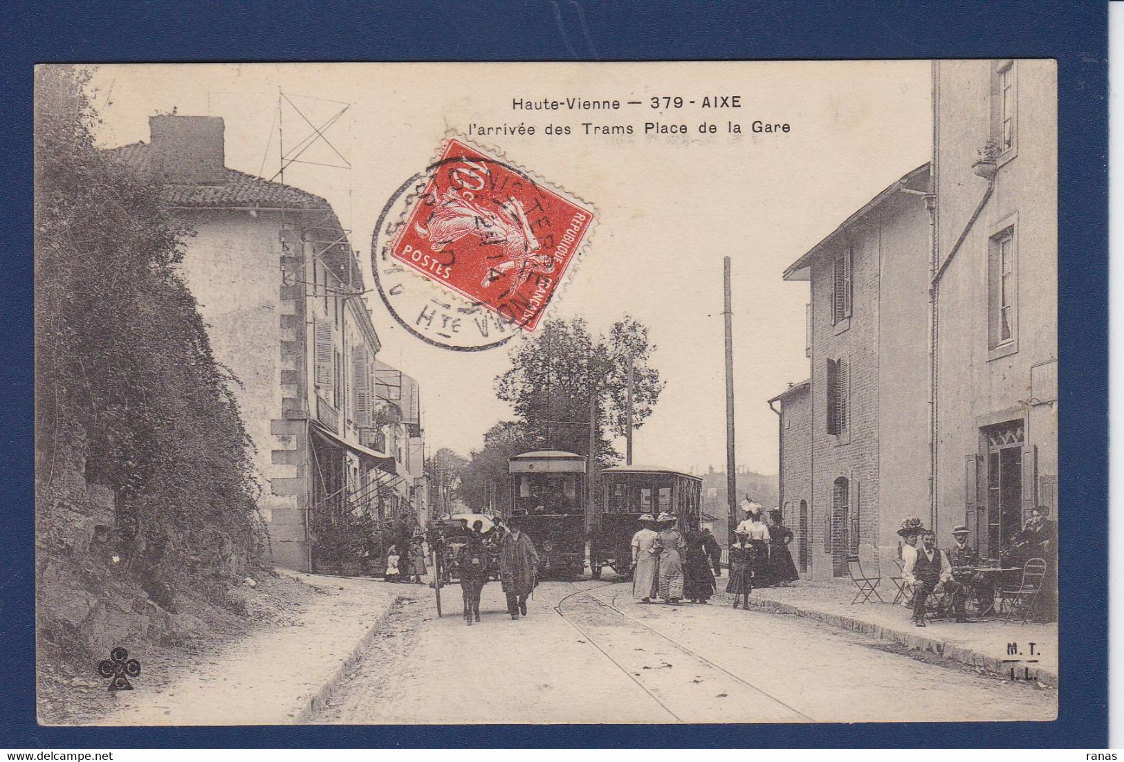 CPA [87] Haute-Vienne > Aixe Sur Vienne Circulé Tramways - Aixe Sur Vienne