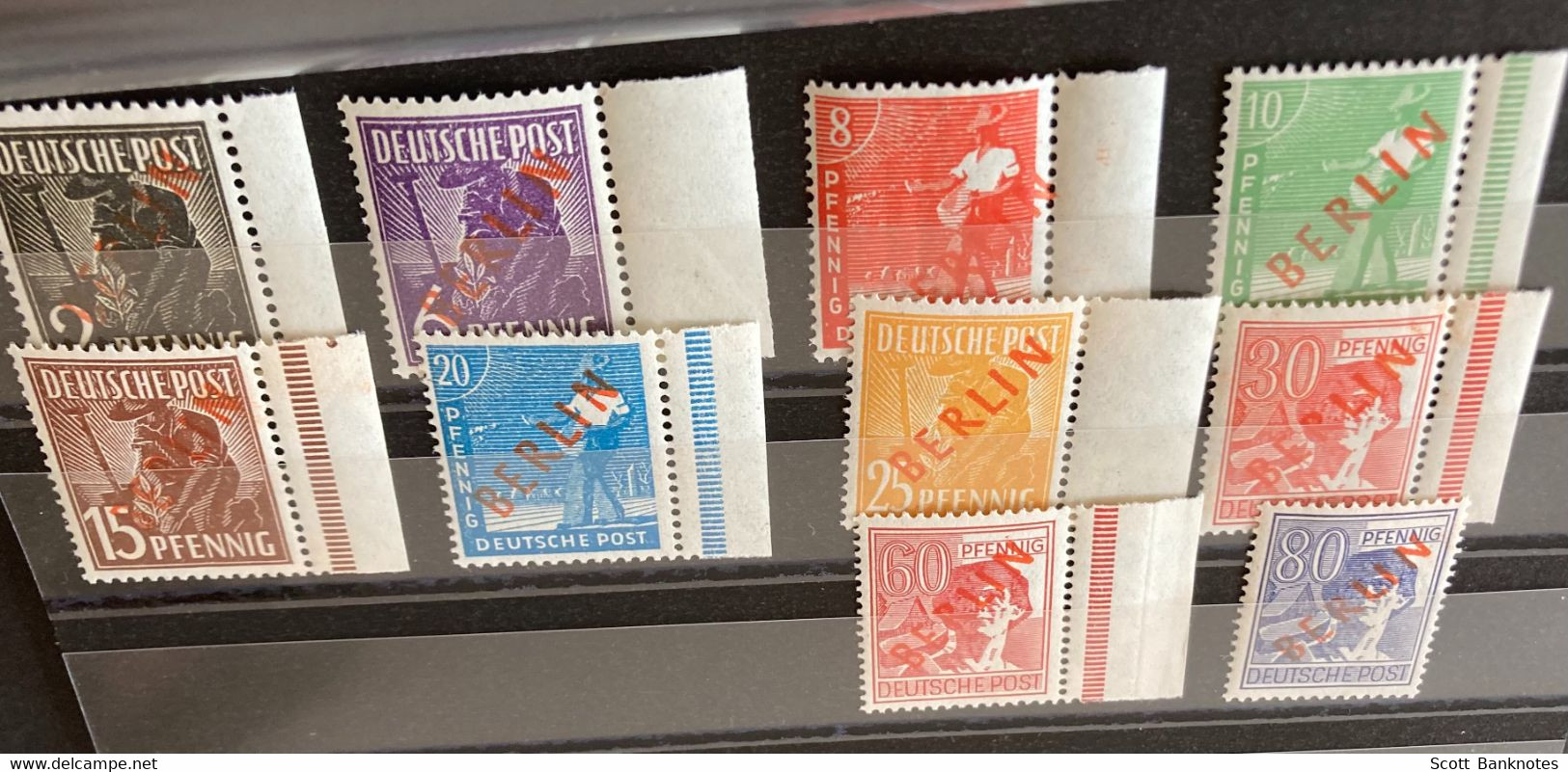 BERLIN 1949 Unused Stamps Extra Paper - Unused Stamps