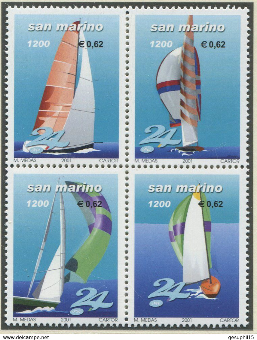 SAN MARINO / MiNr. 1934 - 1937 / Segelregatta „24 Stunden Von San Marino“ / Postfrisch / ** / MNH - Schiffe