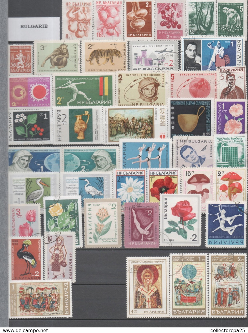 Lot De 45 Timbres De Bulgarie Toute époque Tous Différents Tous Les Sans Sont Disponibles - Collections, Lots & Séries