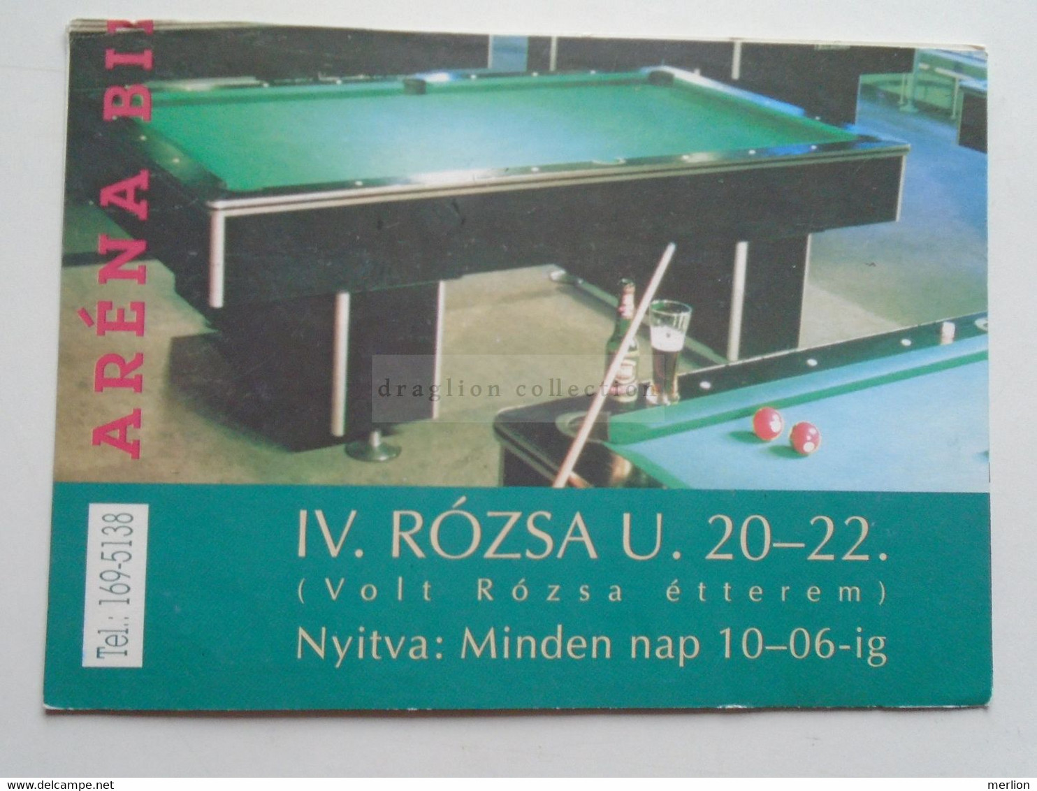 D177683  Hungary   - Handmade (cut And Glued) Commemorative Card Of A Hungarian Collector  - Pool - Cartas & Documentos