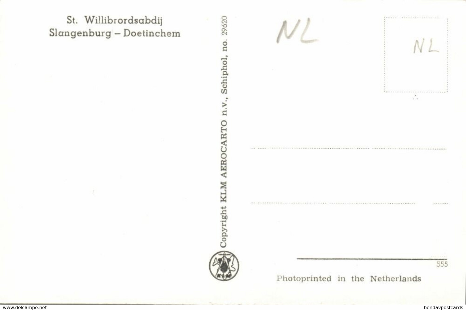 Nederland, DOETINCHEM, St. Willibrordsabdij, Slangenburg (1950s) Ansichtkaart - Doetinchem