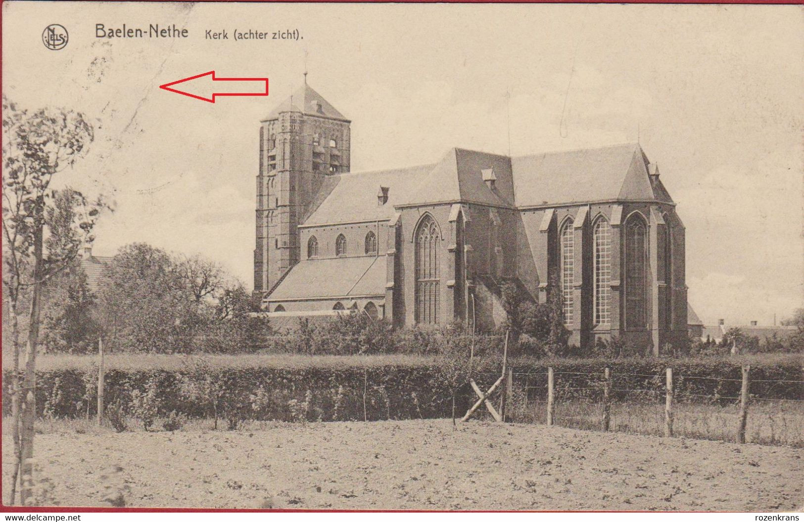 Balen Baelen Nethe Kerk Achter Zicht Antwerpse Kempen (Kreuk) - Balen