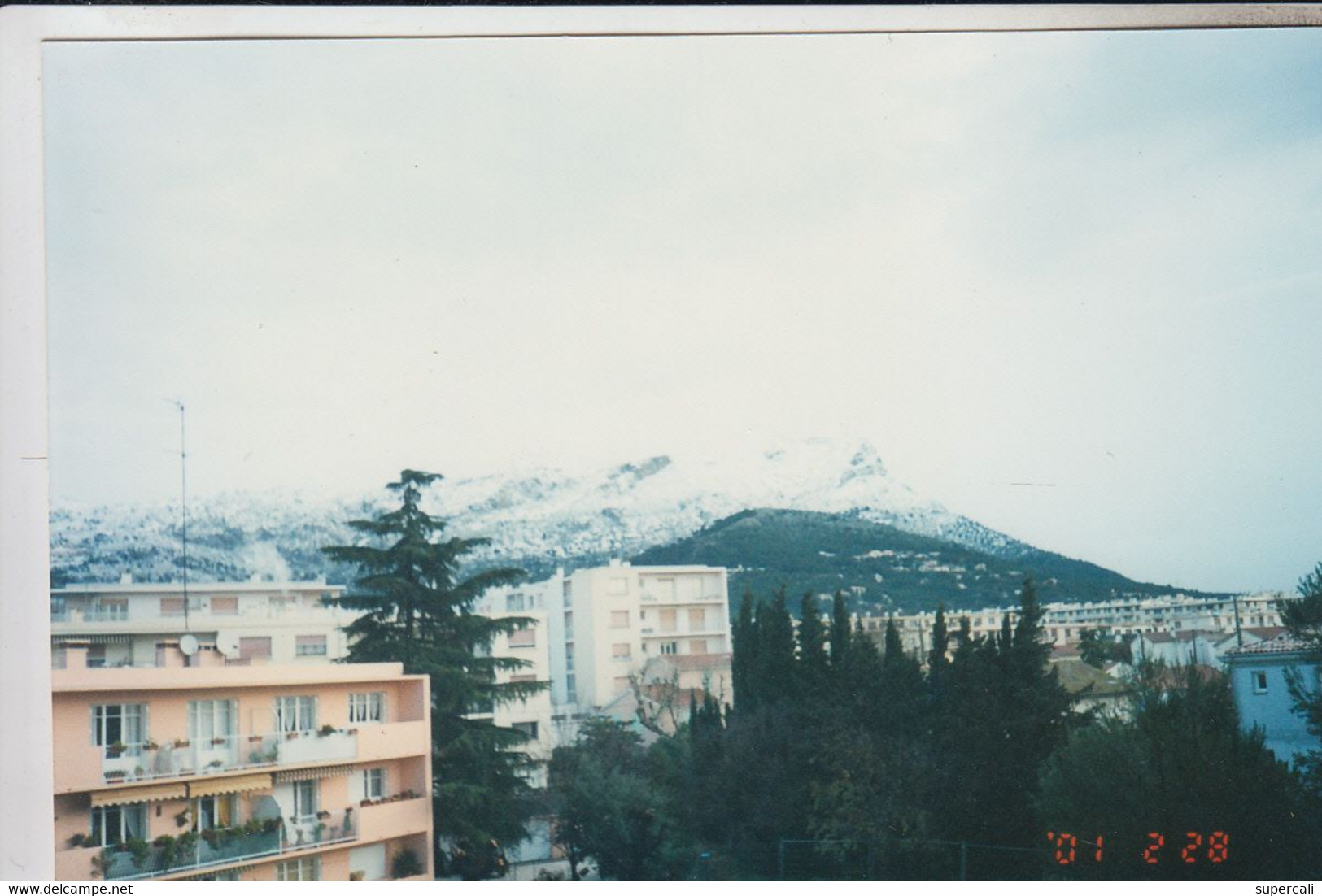 RT33.803  LA VALETTE DU VAR   PHOTO ORIGINALE  VUE PRISE DES FERRAGES LE COUDON SOUS LA NEIGE - La Valette Du Var