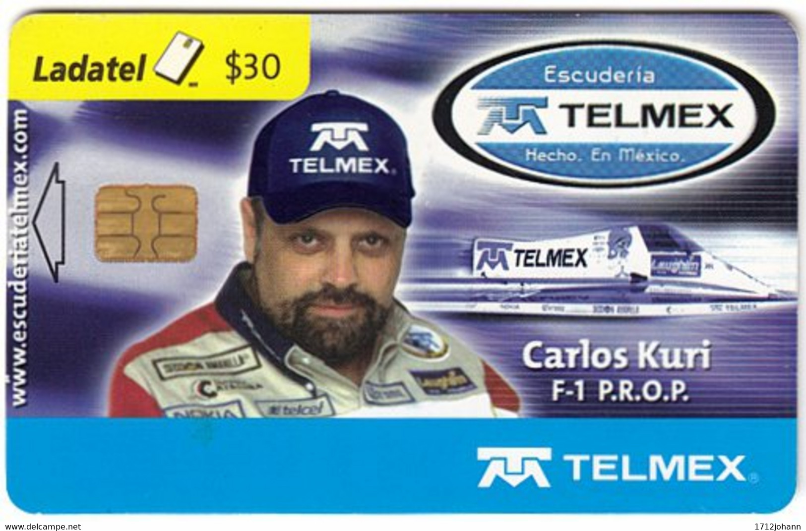 MEXICO B-477 Chip Telmex - Sport, Motorboat Race - Used - Mexico